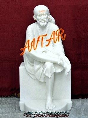 SAI BABA WHITE MARBLE STATUE